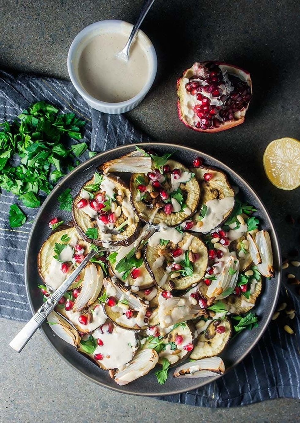 Roasted Eggplant Salad