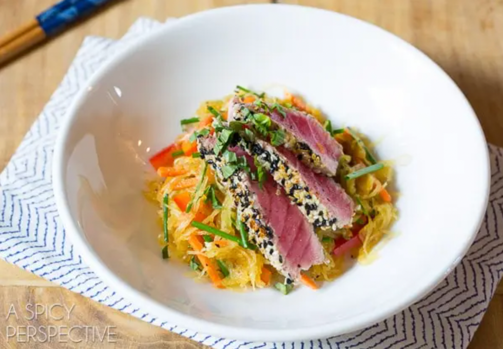 Roasted Spaghetti Squash Lo Mein Recipe