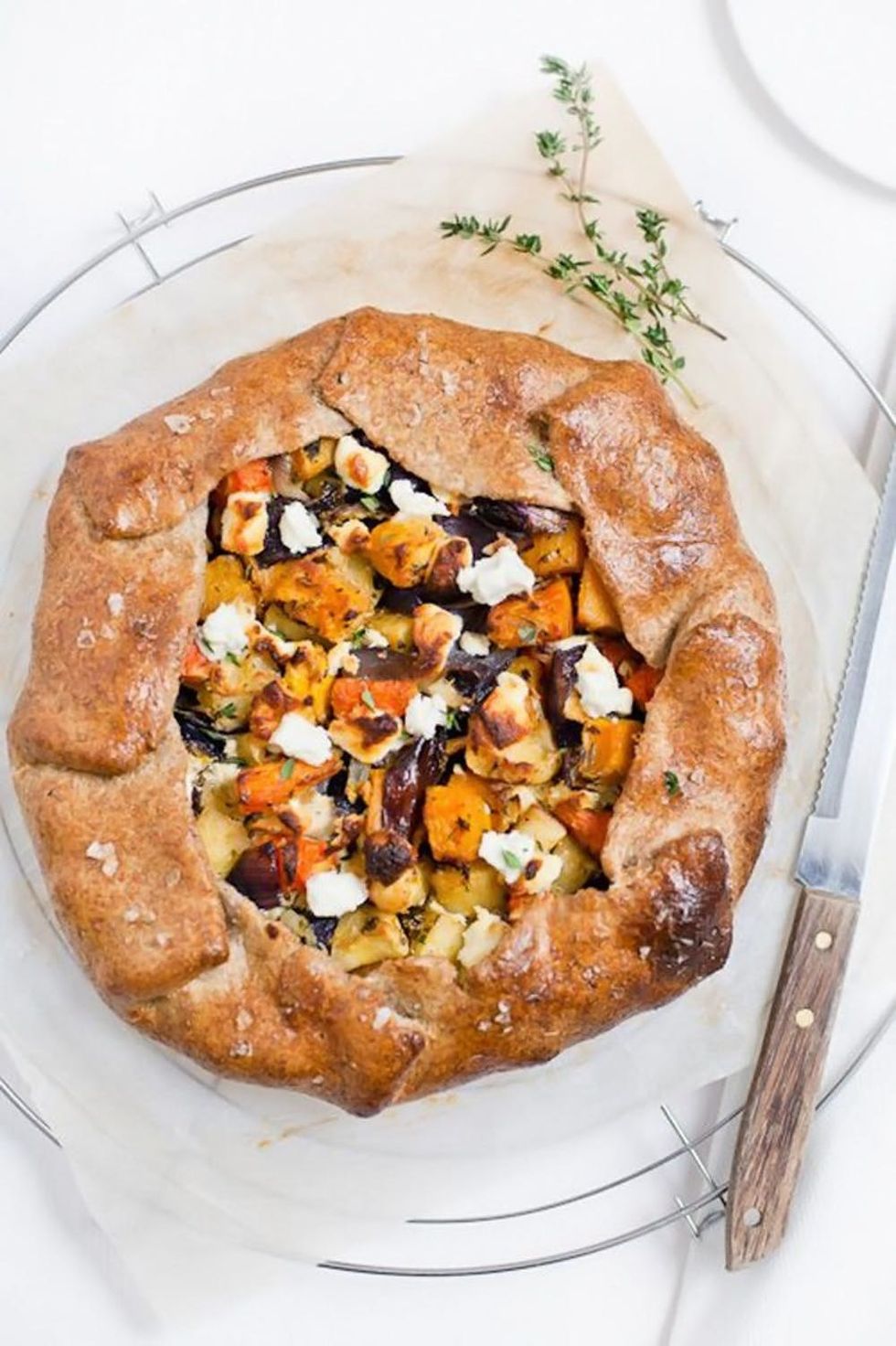 Roasted Vegetable Galette Healthy Thanksgiving Recipes