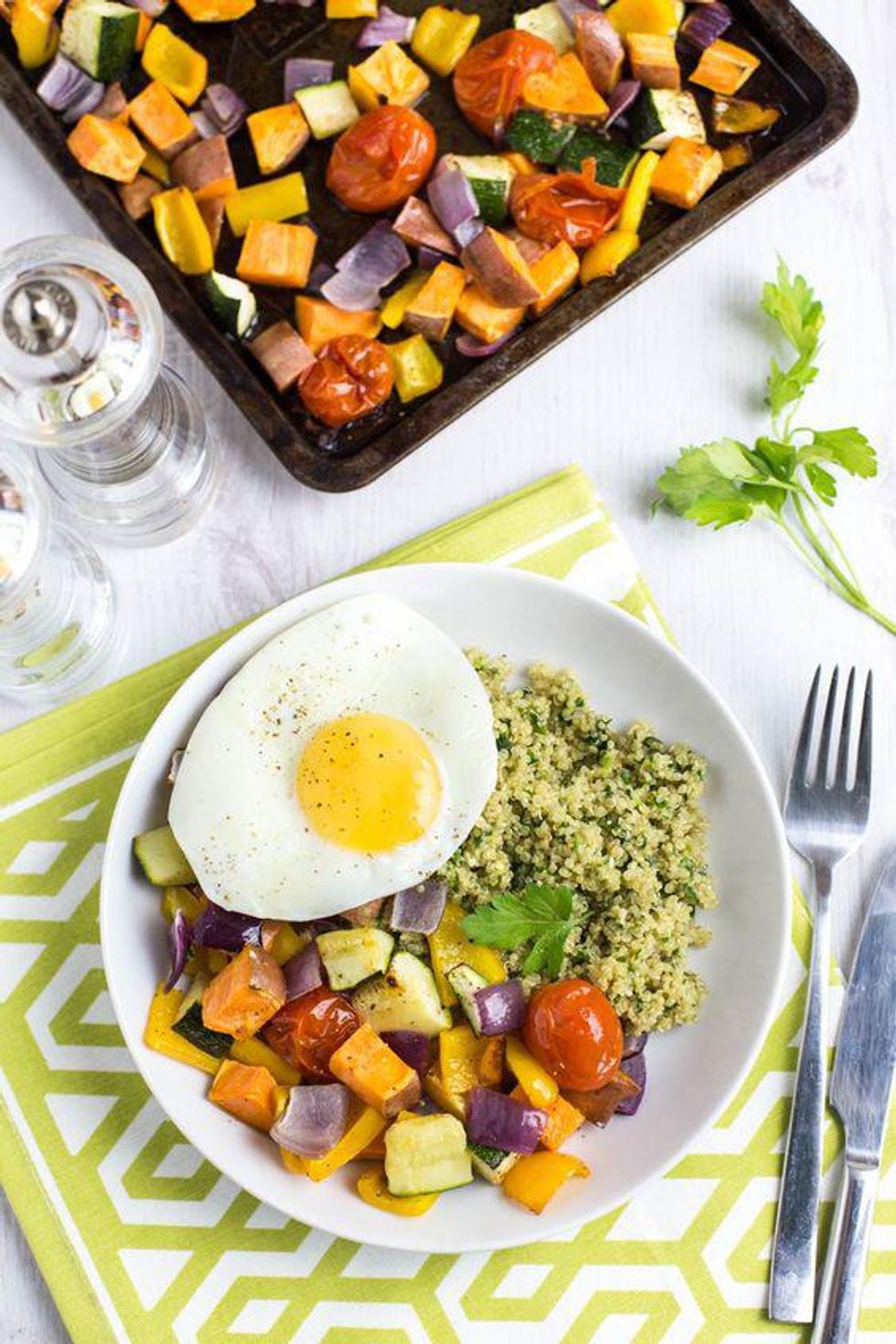 Roasted Veggie Quinoa Bowl