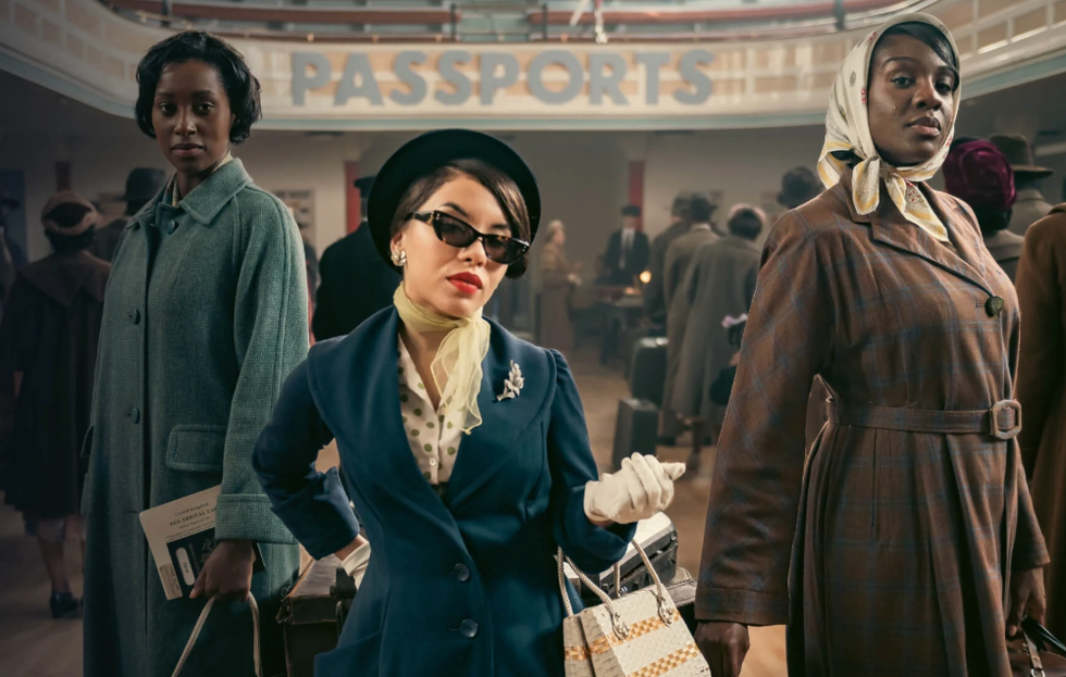 Rochelle Neil, Yazmin Belo, and Saffron Coomber in Three Little Birds