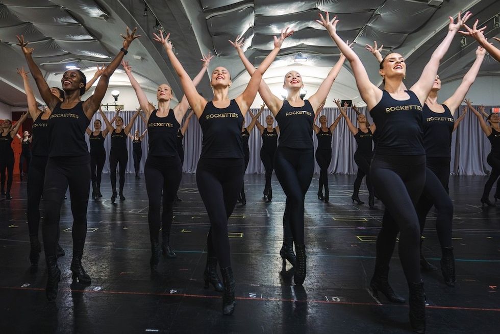rockette rehearsal