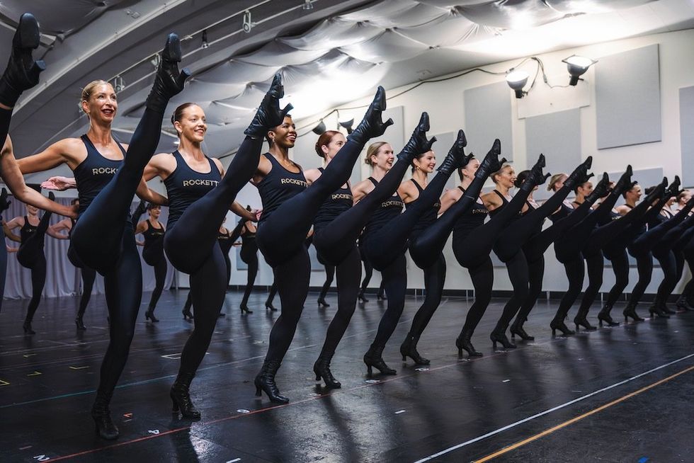 rockettes rehearsing for christmastime
