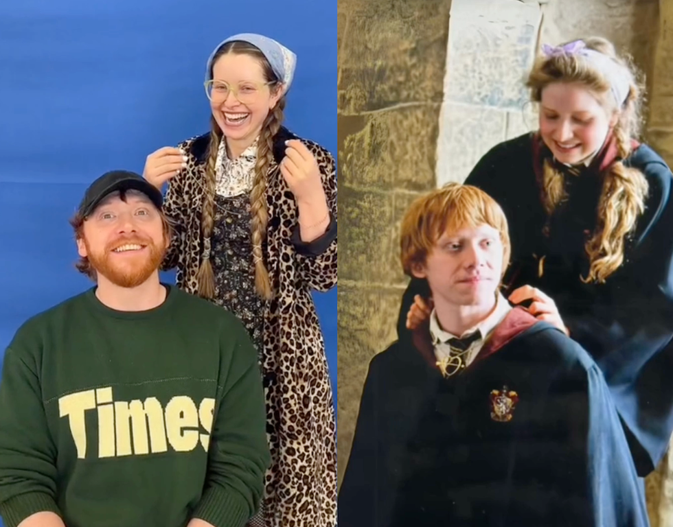 ron and lavender cast of harry potter