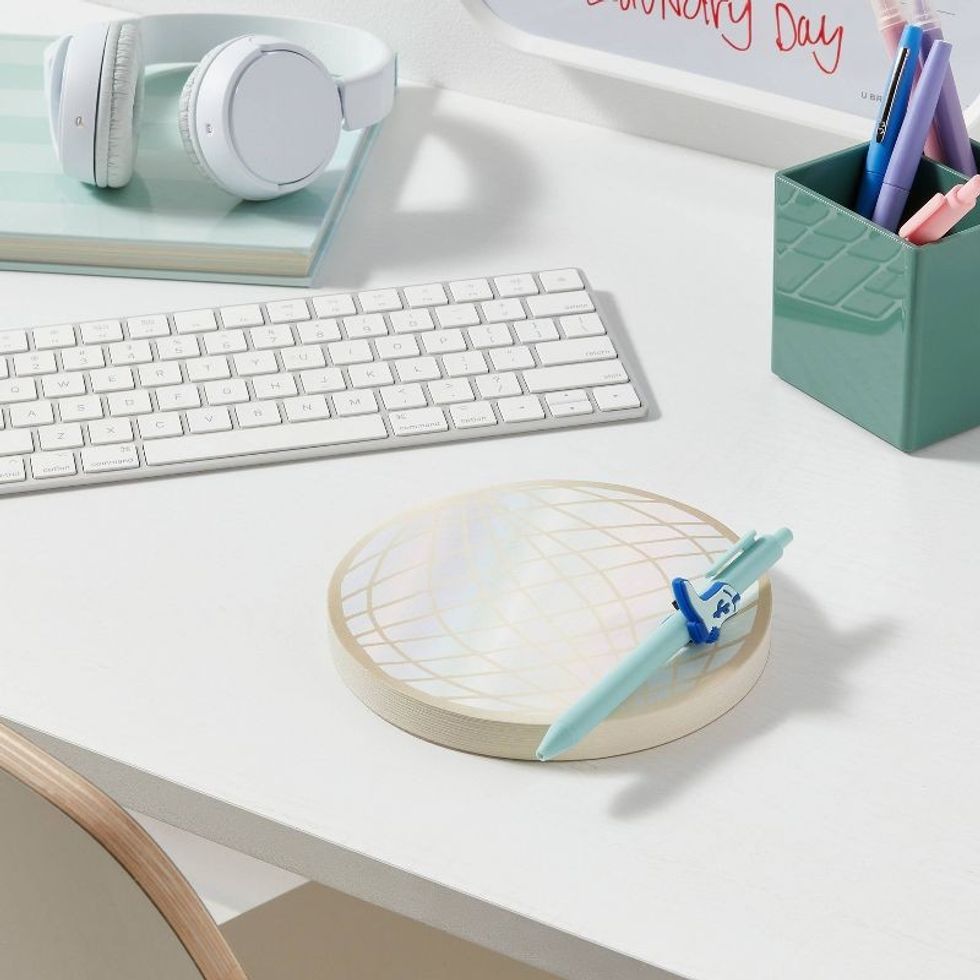 Room Essentials Disco Notepad + Pen Set