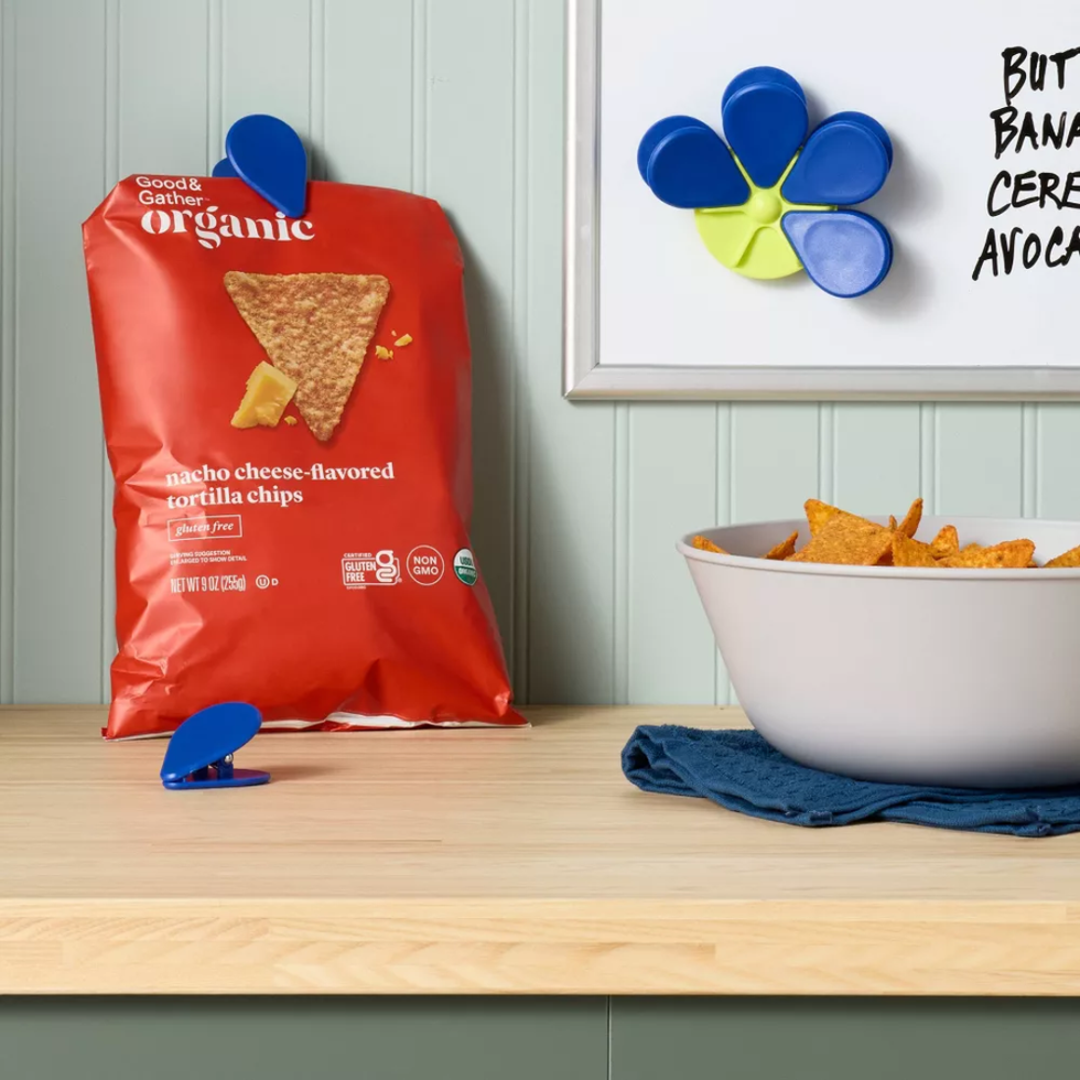 Room Essentials Flower Magnetic Chip Bag Clip Set