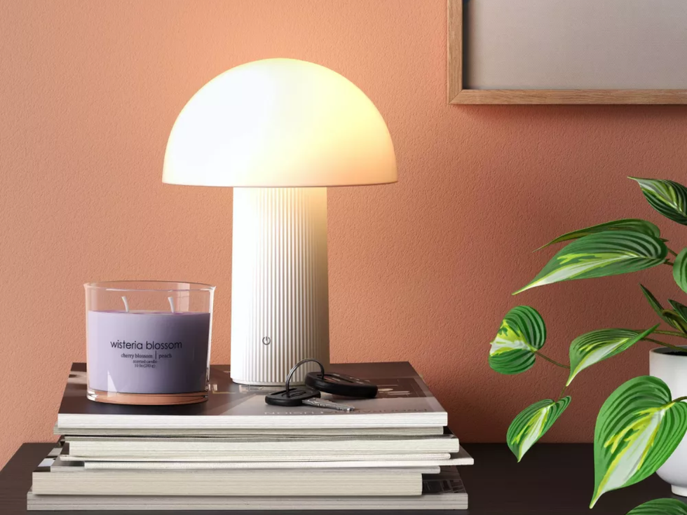 Room Essentials Portable Mushroom Lamp