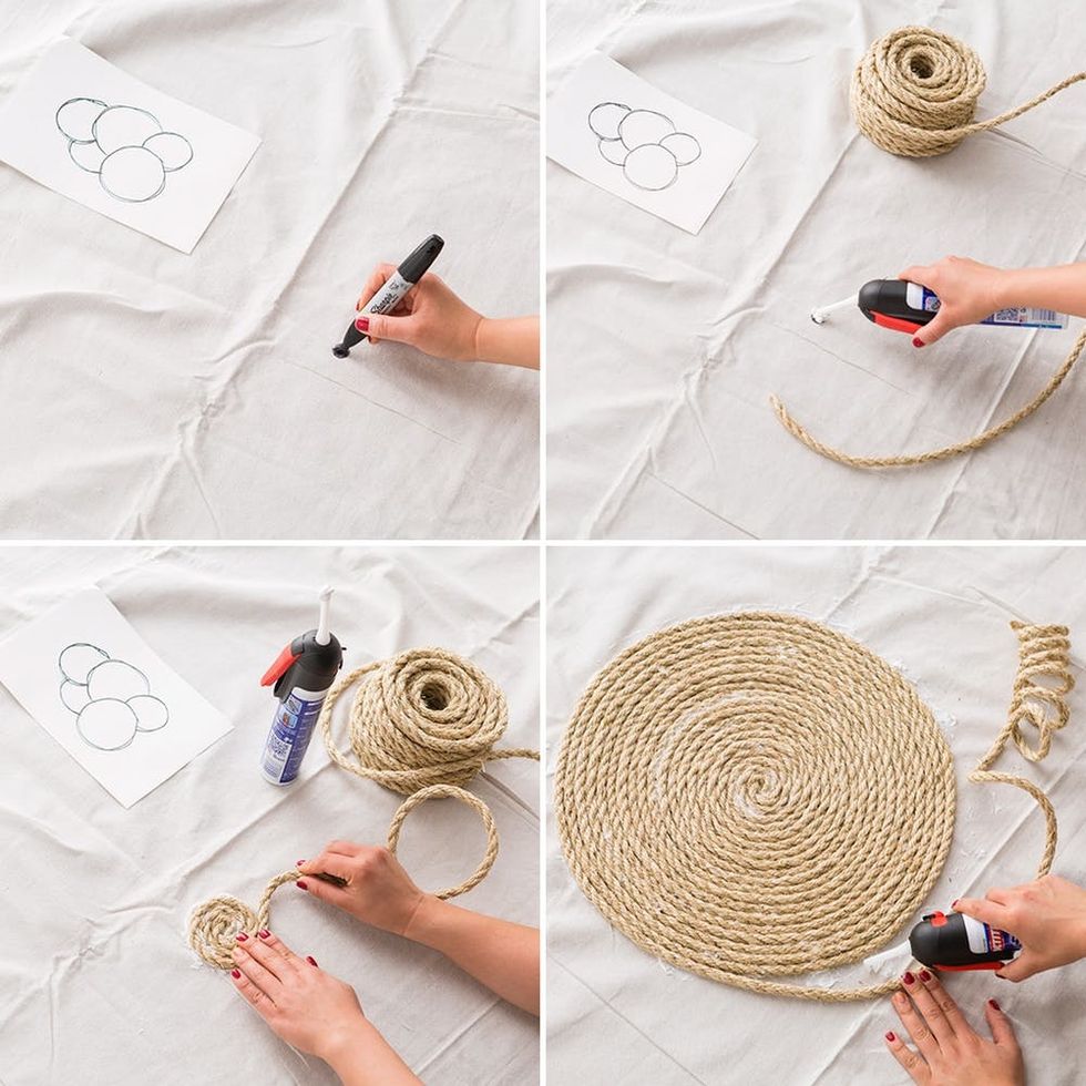Make This Rope Rug With Only Three Materials Brit + Co