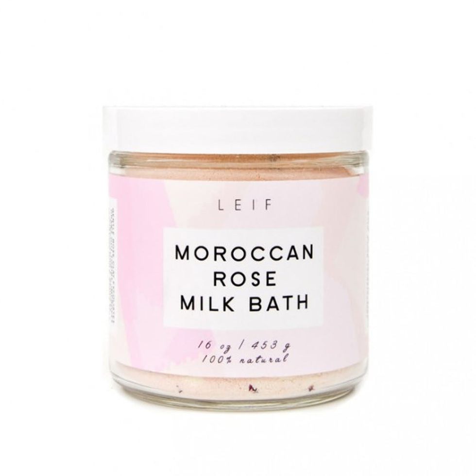 rose milk bath