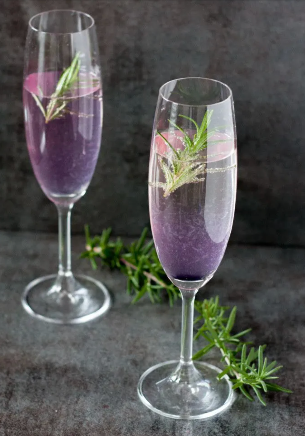 Rosemary 75 Champagne Cocktail