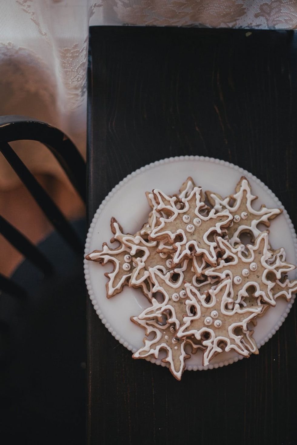 rosemary snowflake cookies