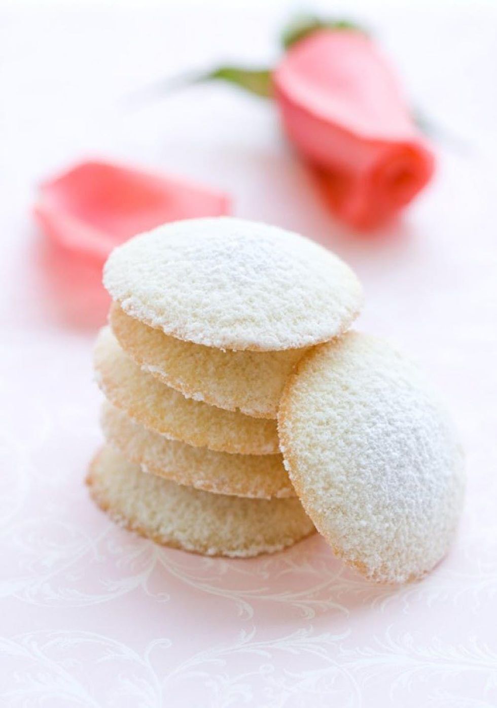 Rosewater Almond Tea Cookies