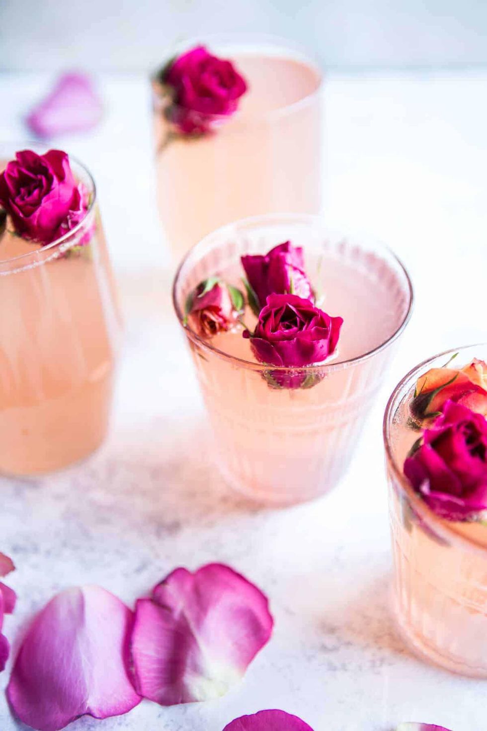 rosewater lemon spritzer flower Blossom Water Recipes