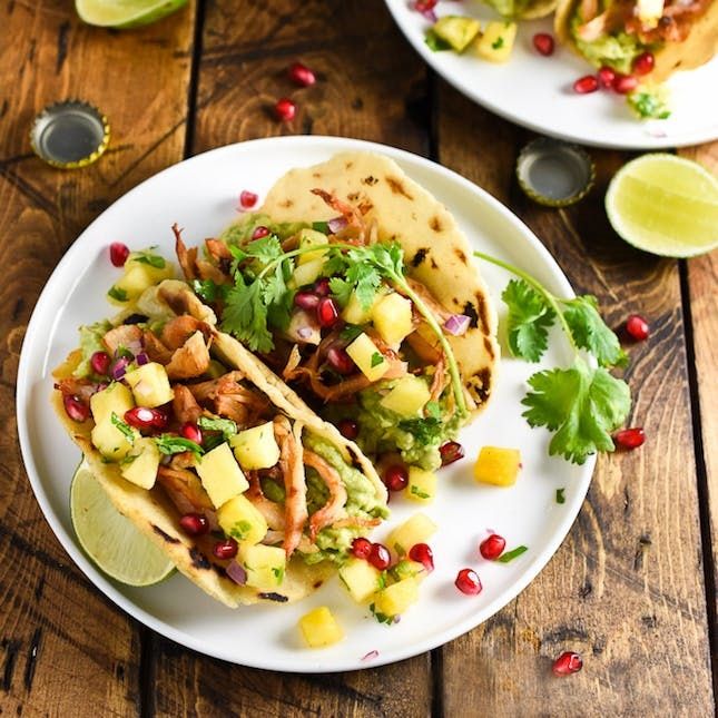 Rotisserie Chicken Tacos With Pineapple Salsa