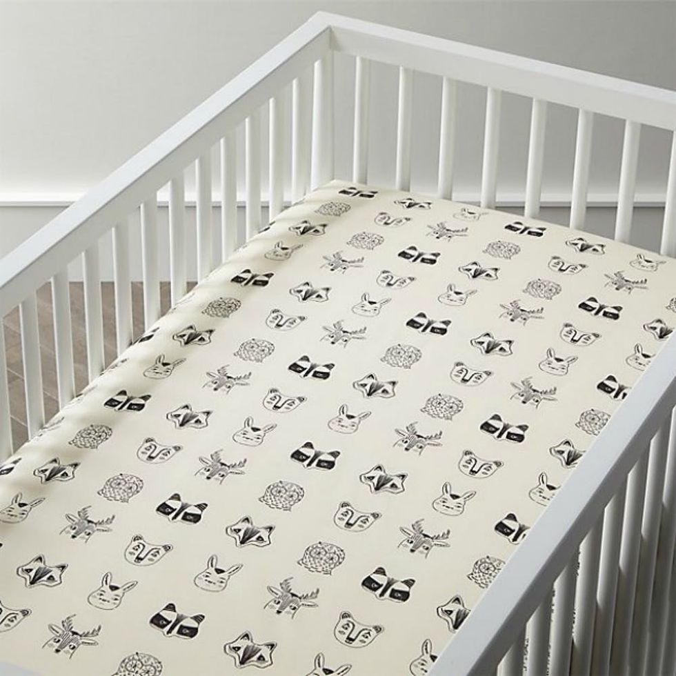 Roxy Marj Organic Woodland Animal Crib Fitted Sheet