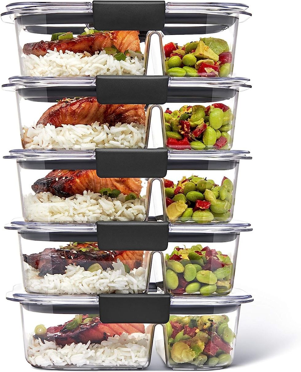 Rubbermaid Brilliance BPA-Free Food Storage Containers with Airtight Lids