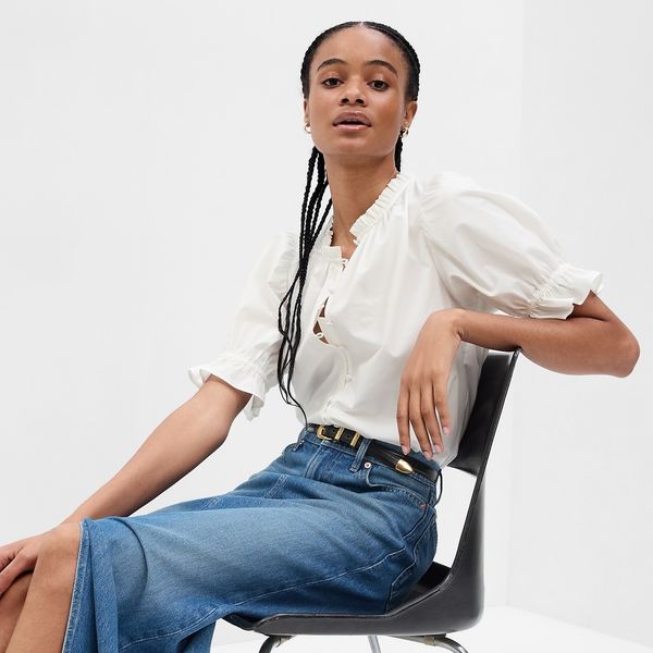 Ruffled Puff Sleeve Shirt