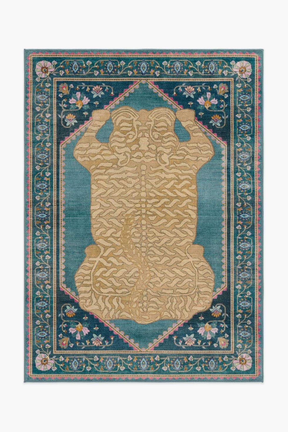 Ruggable Washable Wildcat Persian Border Tigris Rug