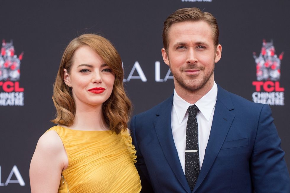 ryan gosling and emma stone during la la land