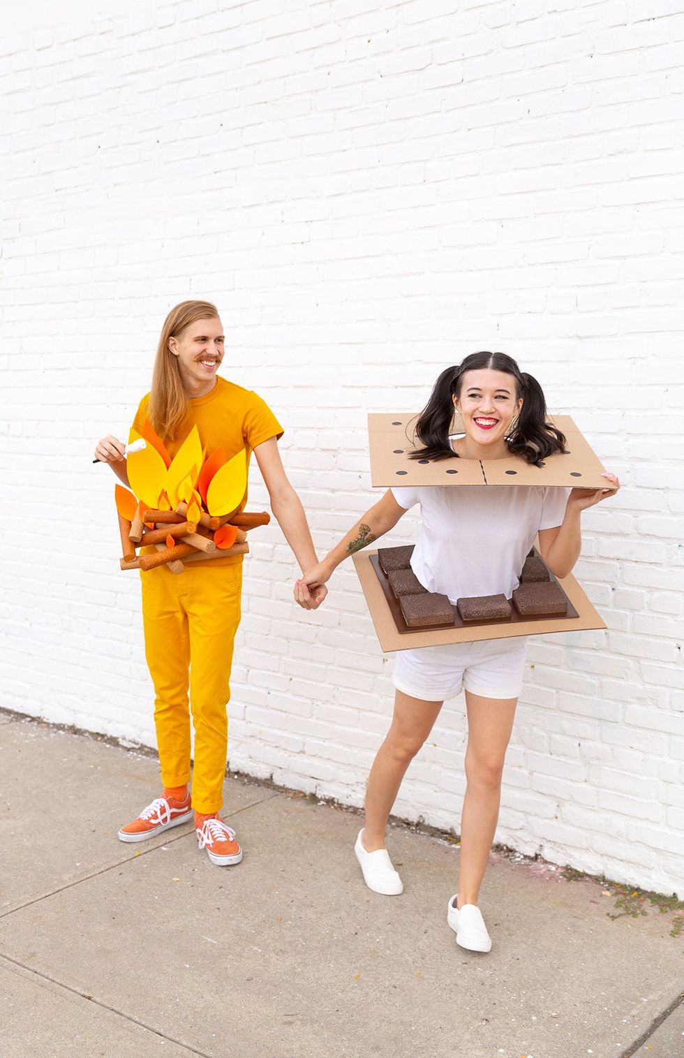 S'mores and fire costumes