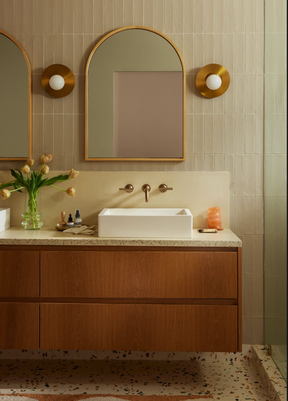 Sage Green bathroom decor accents