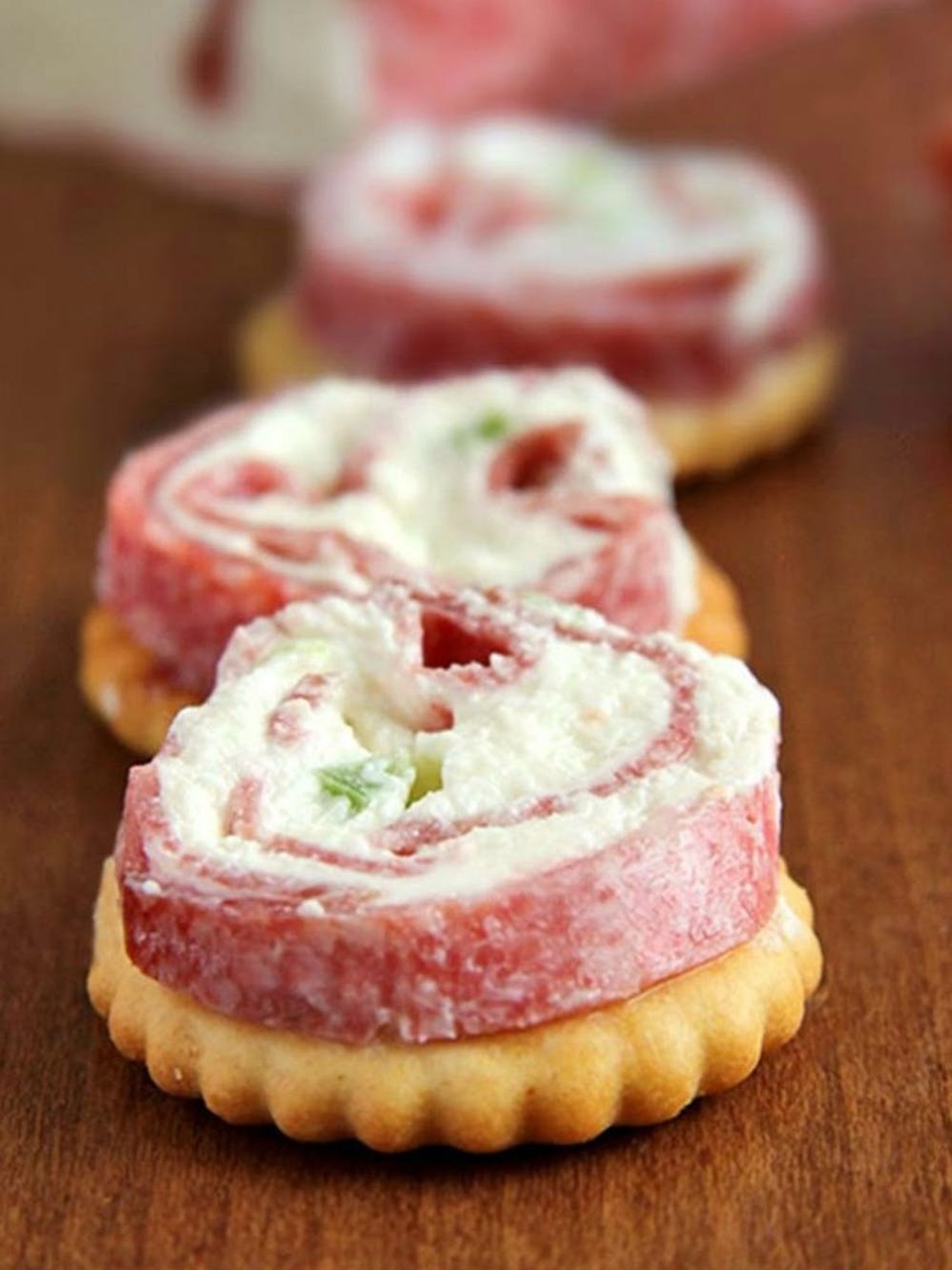 Salami + Cream Cheese Roll Ups