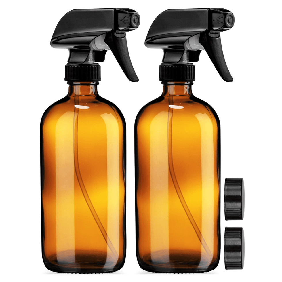 Sally's Organics Empty Amber Glass Spray Bottles