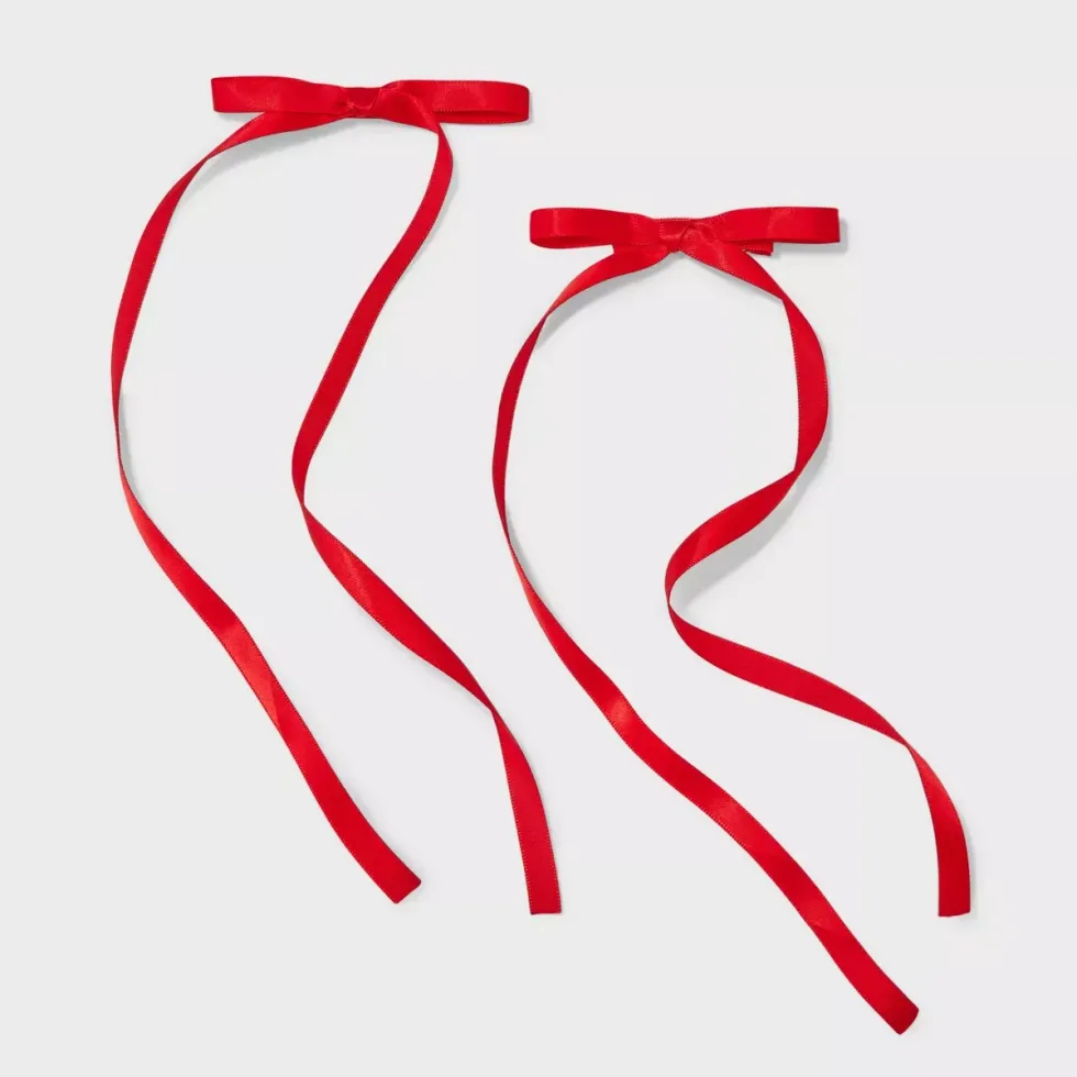 Salon Clip Hair Bow Set 2pc