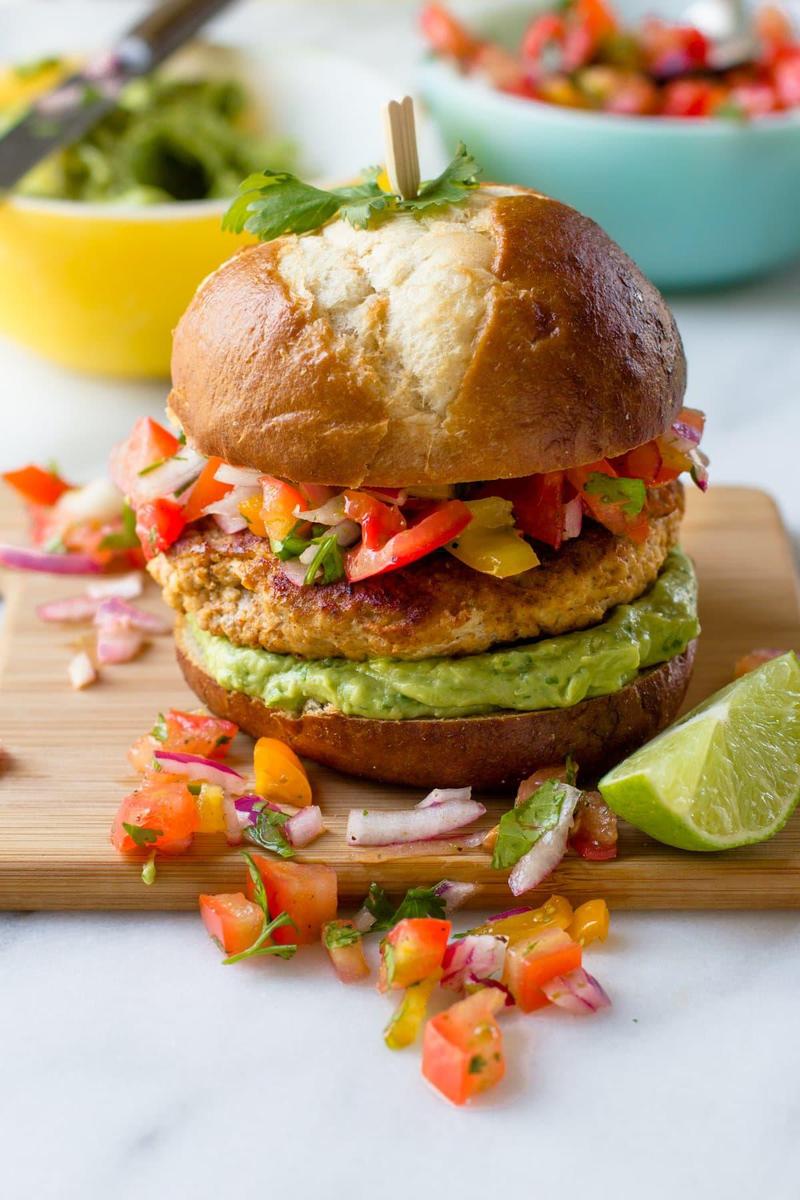 salsa chicken burger recipes