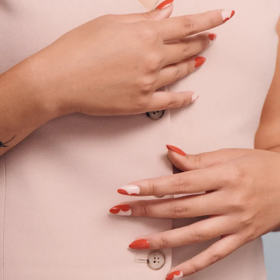 SALT Red Butterfly Press-On Nails