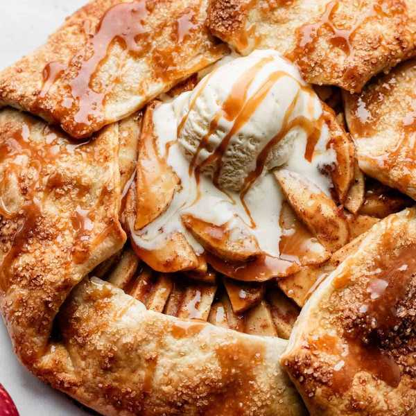 Salted Caramel Apple Galette