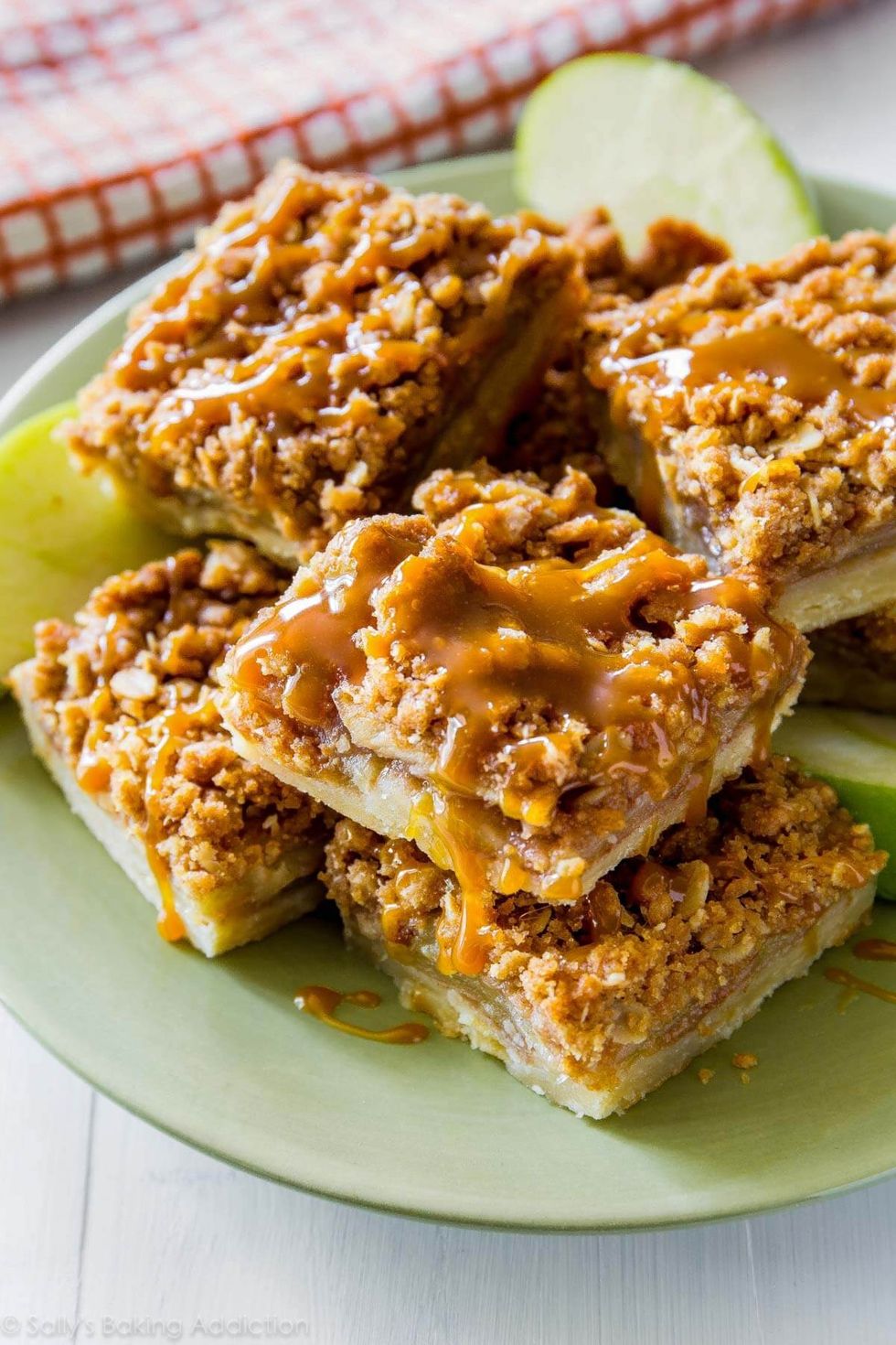 Salted Caramel Apple Pie Bars