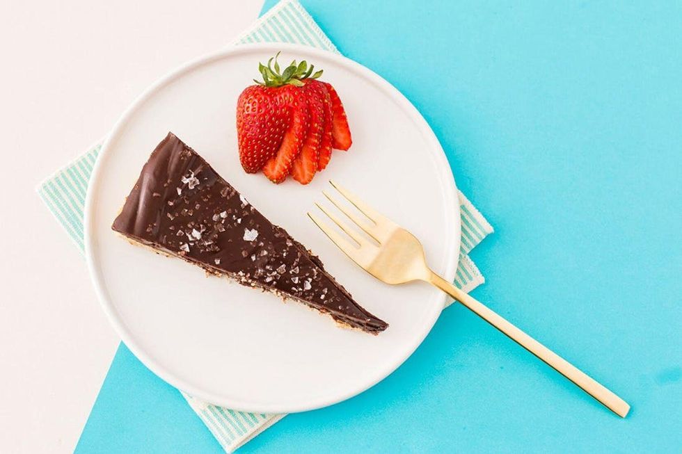 salted chocolate tart
