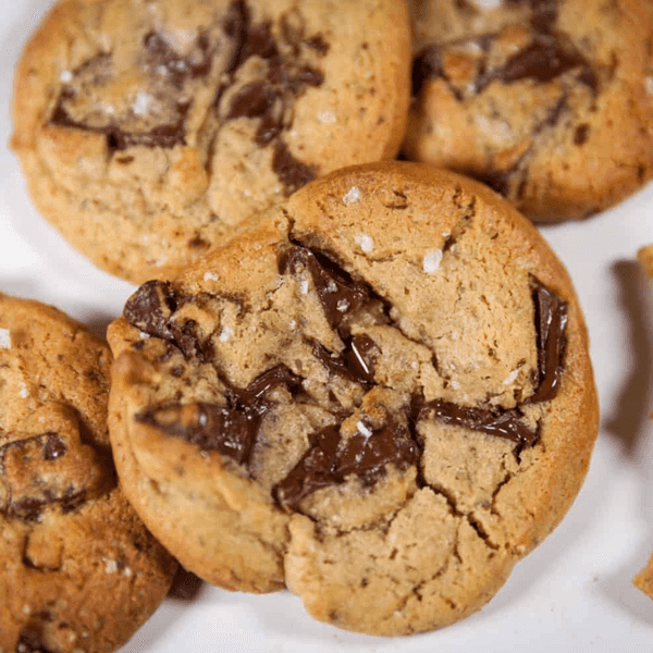 Salted Dark Chocolate Chip Cookies
