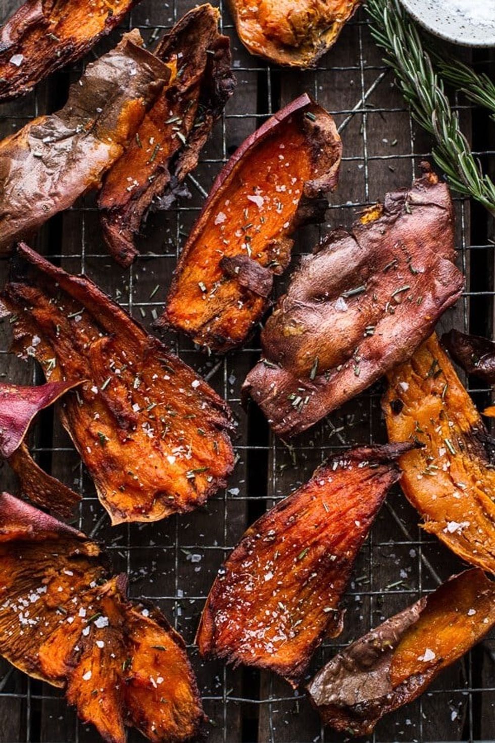 Salty Sweet Potato Skin Chips