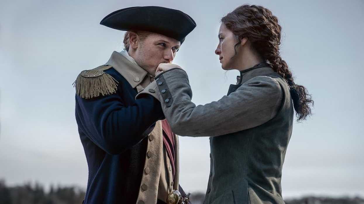 Sam Heugan and Caitr\u00edona Balfe in 'Outlander'