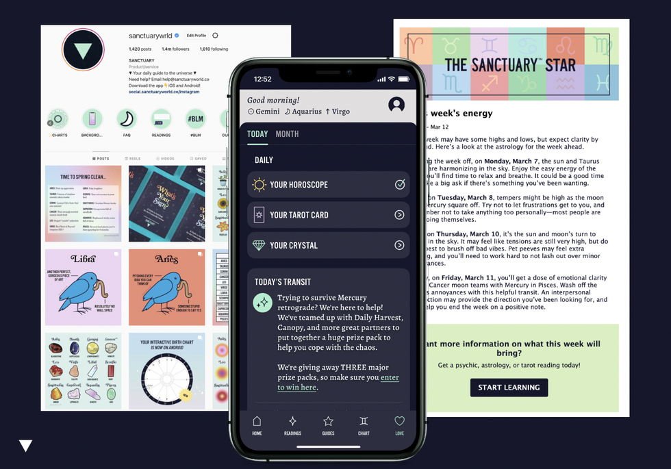 sanctuary astrology apps