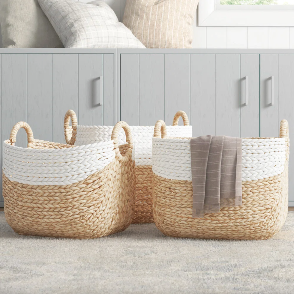 Sand & Stable Seagrass General Basket, Set of 3