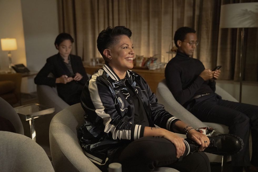 Sara Ramirez as Che Diaz And Just Like That... love interest