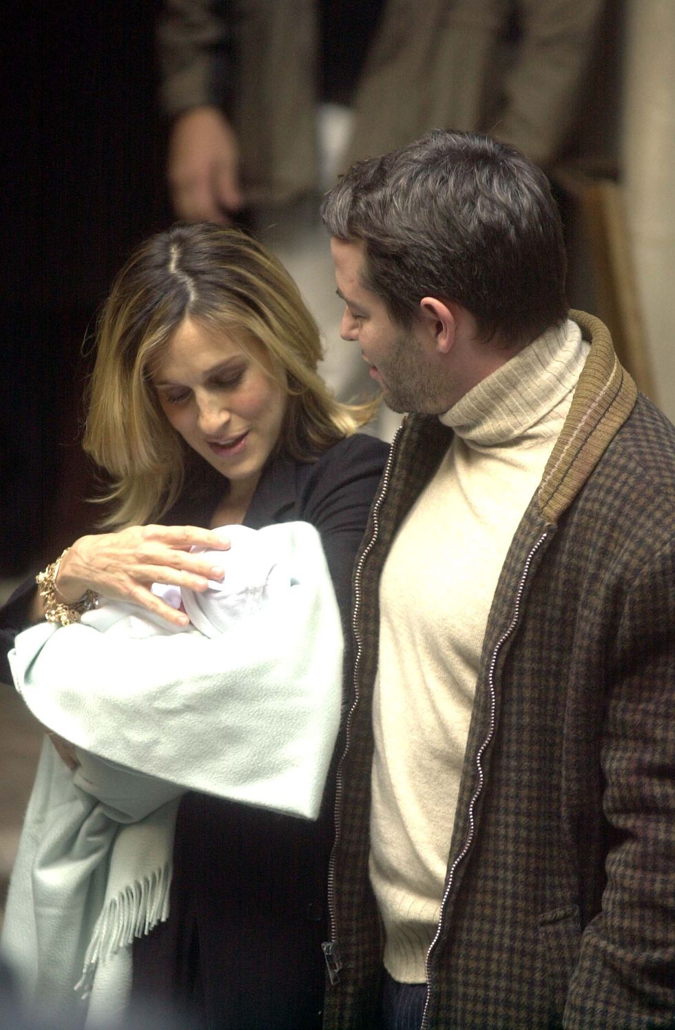 sarah jessica parker and matthew broderick with their child