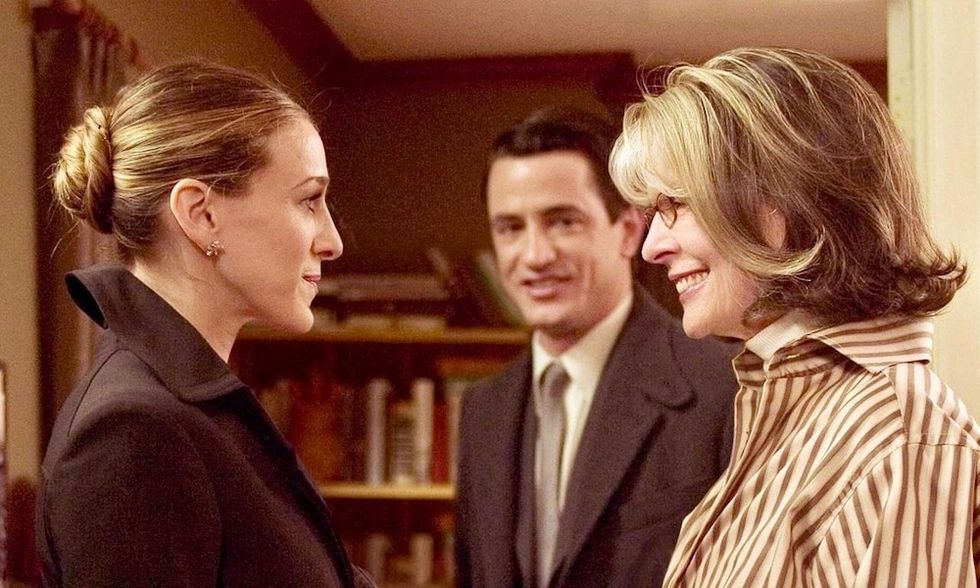 sarah jessica parker, dermot mulroney, and diane keaton in 'the family stone'