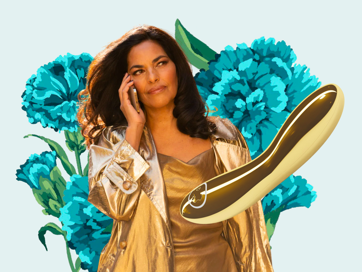 Sarita Choudhury as Seema Patel in "And Just Like That," LELO "Inez" Vibrator