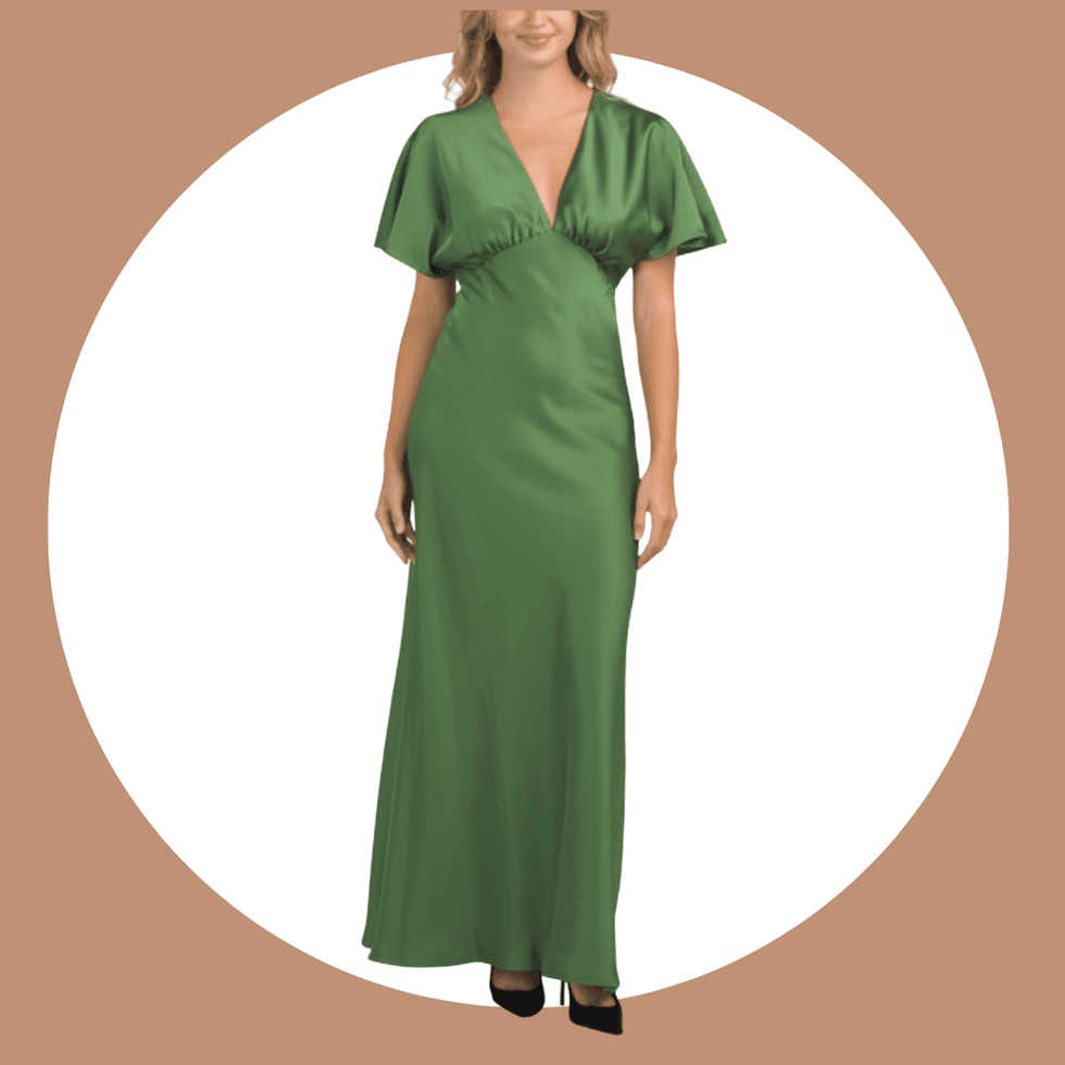 satin gown