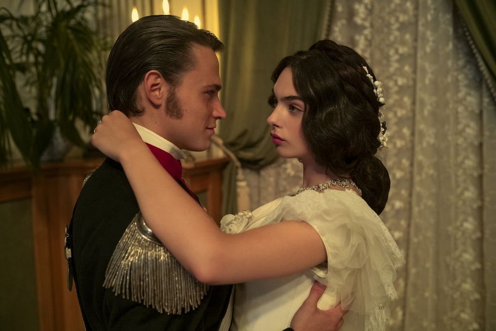 Saul Nanni and Deva Cassel in The Leopard on Netflix