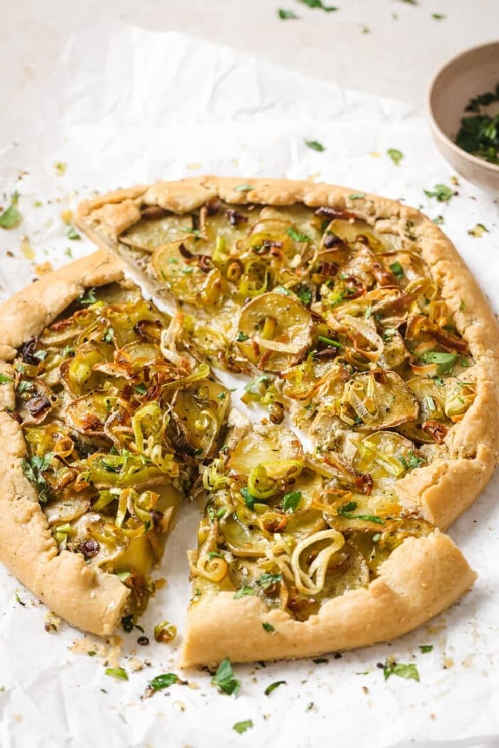 Savory Leek and Potato Galette