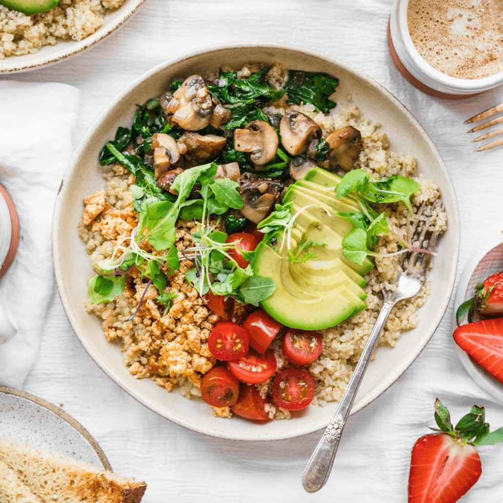 Savory Quinoa Breakfast Bowls