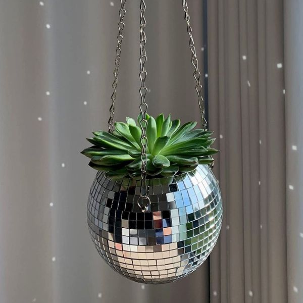 SCANDINORDICA Disco Ball Hanging Planter