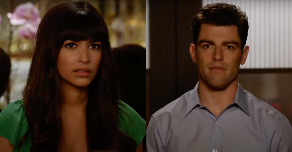 Schmidt and CeCe from New Girl