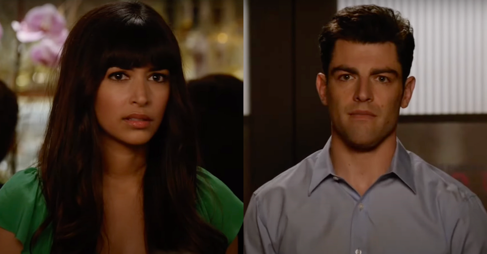 Schmidt and CeCe from New Girl