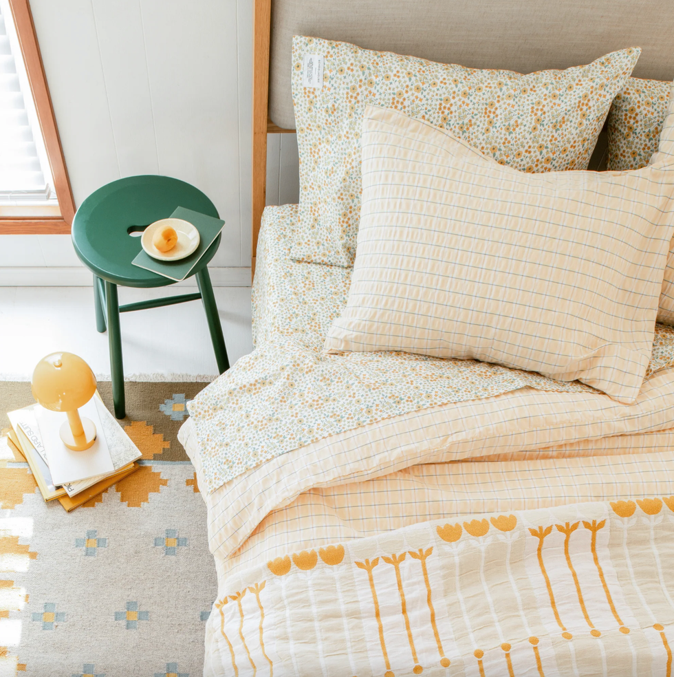 Schoolhouse Seersucker Check Duvet Cover